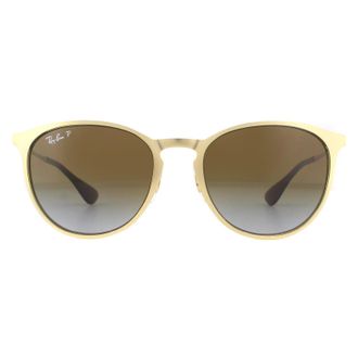 Ray-Ban Zonnebril RB3539 112/T5 Goud Bruin Verloop