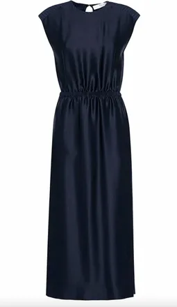 Tela Womens Rigo Dress In Midnight Blue
