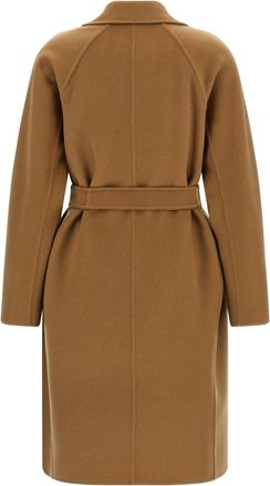 Max Mara Womens Beige Cashmere Coat Clothing
