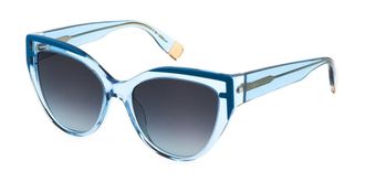 Furla SFU694 06N1 Womens Sunglasses Blue Size 55