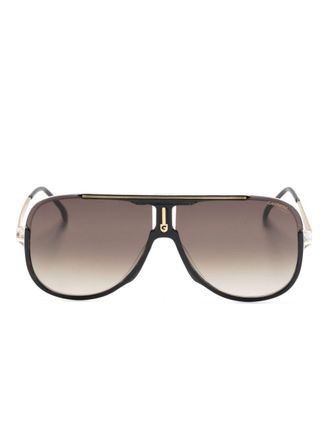 Carrera pilot-frame sunglasses - unisex - Metal/Acetate - 64 - Gold