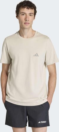 ADIDAS TERREX Funktionsshirt ADIDAS TERREX MOUNTAIN GRAFIK, Herren, Gr. L, wonder aluminium, Obermaterial: 100% Baumwolle, Shirts Funktionsshirt