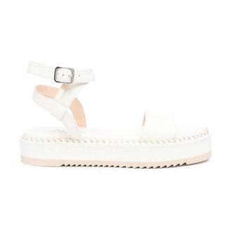 AGL Agl, Schoenen, Dames, Wit, 40 EU, Witte Casual Open Platte Sandalen