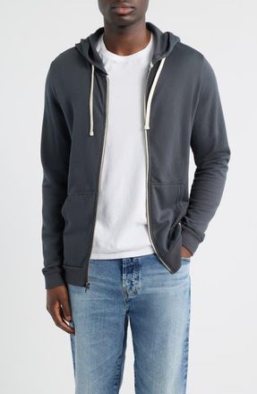 Marine Layer Afternoon Full Zip Hoodie in Asphalt Grey at Nordstrom, Size Xx-Large