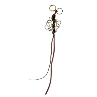 Loewe Pre-owned Leather Keyring - Dames - Pre-owned - Bruin - Maat: ONE Size Leer