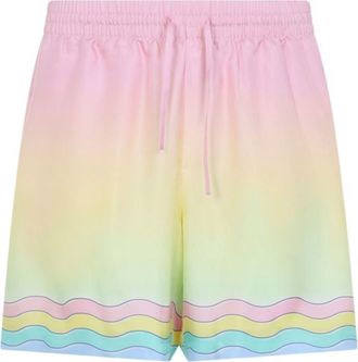 Casablanca Multicolor Graphic Print Shorts