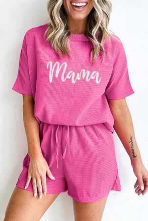 Azura Exchange Mama Waffle Brei Loungewear Set