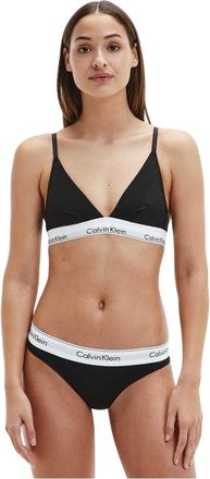 Calvin Klein Lichtgewicht, moderne slipjes van katoenmix voor dames (Zwart)