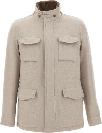 Barba Hombre, Chaquetas, Beige, Talla: M