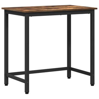 vidaXL Mesa Roble Ahumado 100 X 50 X 76,5 Cm Vidaxl
