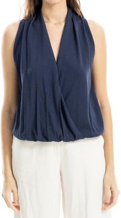Max Studio Faux Wrap Sleeveless Sweater in Navy at Nordstrom Rack, Size X-Small