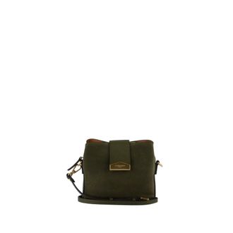 Pourchet Tassen, Dames, Groen, ONE Size, Leer, Petit Trotteur Cavalcade