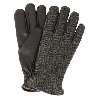 Gran Sasso Guanti in nappa touch e lana a spina di pesce - - Accessories - Uomo - Multicolore - L