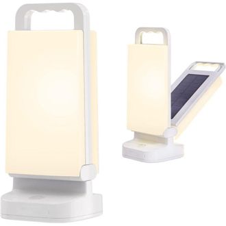 OEM Oplaadbare Campinglamp Op Zonne-energie, Draagbare Campinglantaarn Met Instelbare Helderheid, 4400mah Powerbank, Ipx4 Waterdichte Led-campinglamp Voor