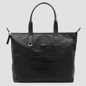Dolce & Gabbana Black Leather Totes
