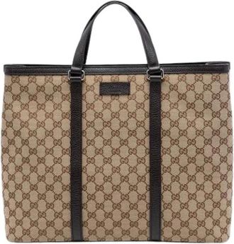 Gucci Pre-owned Tote Bags, female, Beige, Size: ONE SIZE Pre-owned Satchel Bag