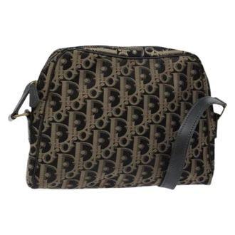 Dior Pre-owned Cross Body Bags, female, Brown, Size: ONE SIZE Pre-owned Trotter Canvas Shoulder Bag