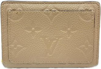 Louis Vuitton Beige Leather Wallet (Bi-Fold) (Pre-Owned)