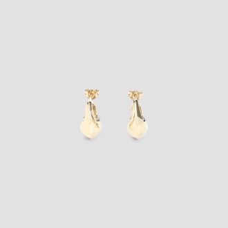 Christophe Lemaire gebogen mini-drop oorbellen