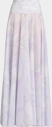 Pucci Passepartout Muslin Cotton Maxi Skirt