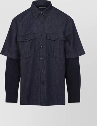Dries Van Noten cassen shirt double-layer construction