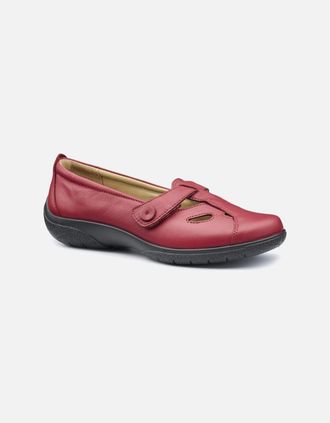 Hotter Womens Nirvana Womens T-Bar Casual Shoes - Red - Size: 5.5
