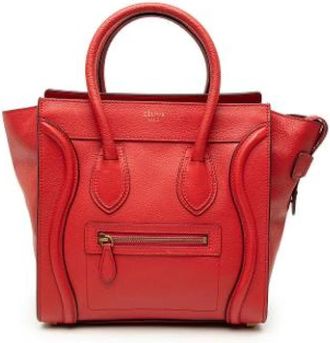 Celine Pre-owned Vintage Tote - Dames - Vintage Handtas - Rood - ONE Size - Leer - Vintage
