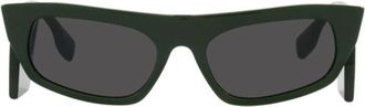 Burberry Rectangle Full Rim Sunglasses - Green