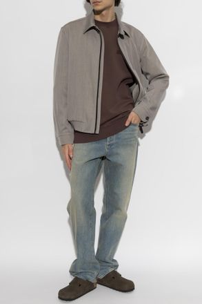 Jacquemus Sweatshirt With Logo Patch, Mens, Brown