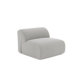 Sia Home Sill&oacute;n sin reposabrazos tejido de trama gris claro