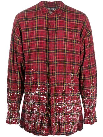 Palm Angels Camicia a quadri - Rosso
