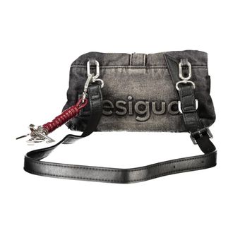 Desigual Bolso Clutch Micro Logo Denim - Bags - Mujer - Negro - ONE SIZE