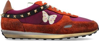 Valentino Garavani Sportschoenen met vintage-effect - Heren - Sneakers - Veelkleurig - 45 EU - Leer - Schoenen