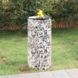 vidaXL Vidaxl - Brasero De Gaviones Hierro Galvanizado &Oslash;50 Cm
