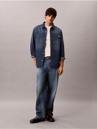 Calvin Klein Jeans Calvin Klein Mens Baggy Jeans - Blue - 29W x 30L