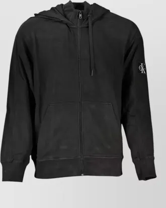 Calvin Klein cotton zip-up hooded jacket