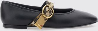 Burberry Ballerine Mary Jane Robin in pelle con cinturino Vintage check