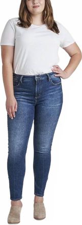 Silver Jeans Co Infinite Plus Skinny Jeans In Blue