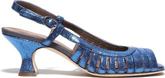 Gielle Schoenen, Dames, Blauw, 37 EU, Leer, Bluette Sandal