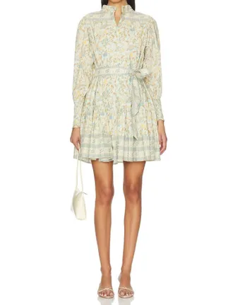 Cleobella Karlie Mini Dress In Beige