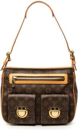 Louis Vuitton Pre-owned Vintage Schoudertas - Dames - Vintage Schoudertas - Bruin - ONE Size - Leer - Vintage