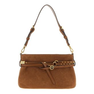 Pinko Belt Mini Schoudertas - Dames - Schoudertassen - Bruin - ONE Size - Katoen - Tassen