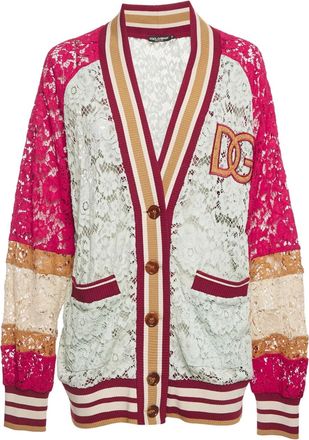 Dolce & Gabbana Top oversize con inserti in pizzo - Bianco