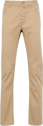 Jacob Cohen Pantaloni Bard Slim-Cut - - Trousers - Uomo - Beige - W38