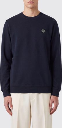 Stone Island T-shirt a maniche lunghe in cotone slim fit con logo Compass