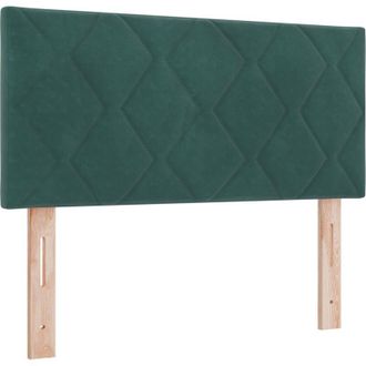 vidaXL Cama Con Somier Y Colch&oacute;n Negra 100x200 Cm Terciopelo Vidaxl