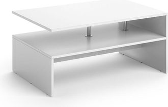 Vicco Tavolino da salotto Amato, Bianco, 90 x 42 cm Vicco