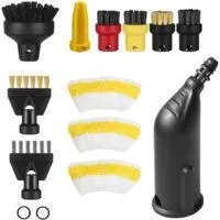 OEM Juego De Accesorios De 14 Piezas Para Limpiadores A Vapor K&auml;rcher Sc1 Sc3 Sc5 Sc4 Sc2, Que Incluye Una Boquilla Extendida, Una Boquilla Curva, Un Cepi