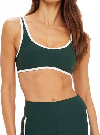 The Upside Sante Fe Brielle Scoop Bra In Green