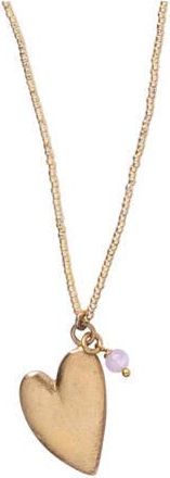 A Beautiful Story ketting Paradise Rozenkwarts goudkleurig